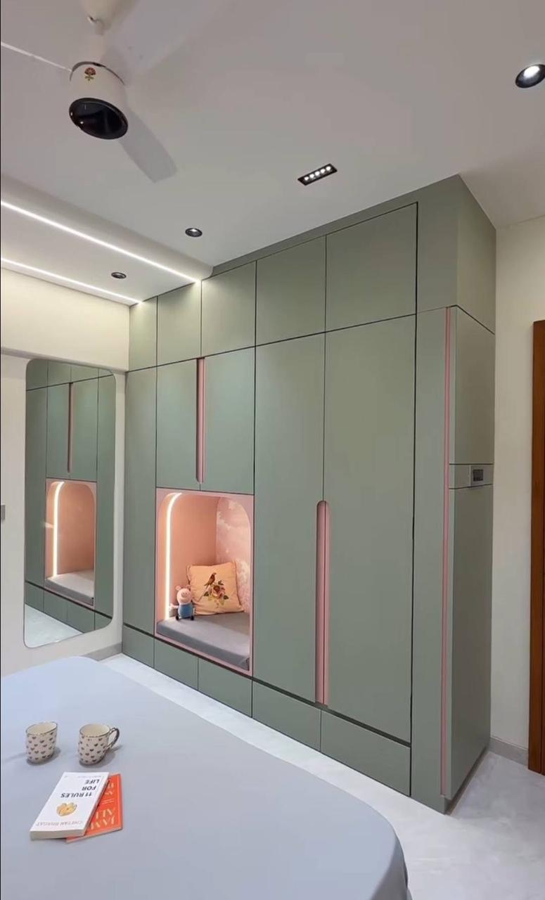 Kids Wardrobe with Reading Nook — Kids Room project in Bengaluru by Classy Creations